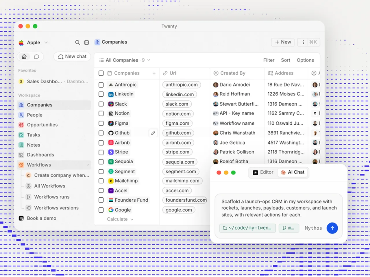 Twenty CRM with AI assistant